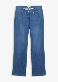 Jean loose taille mi-haute, coupe droite