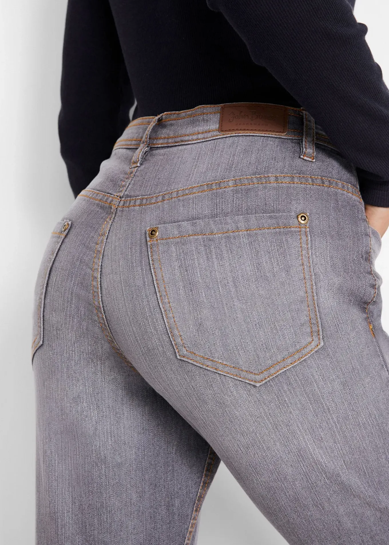 Jean Mom extensible et confortable, taille mi-haute
