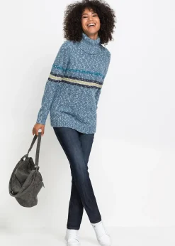 Jean Mom extensible et confortable, taille mi-haute