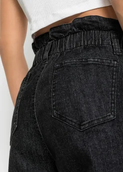 Jean mom extensible, taille haute