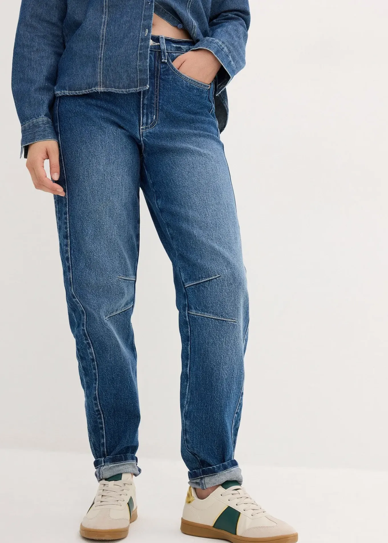 Jean mom, taille haute