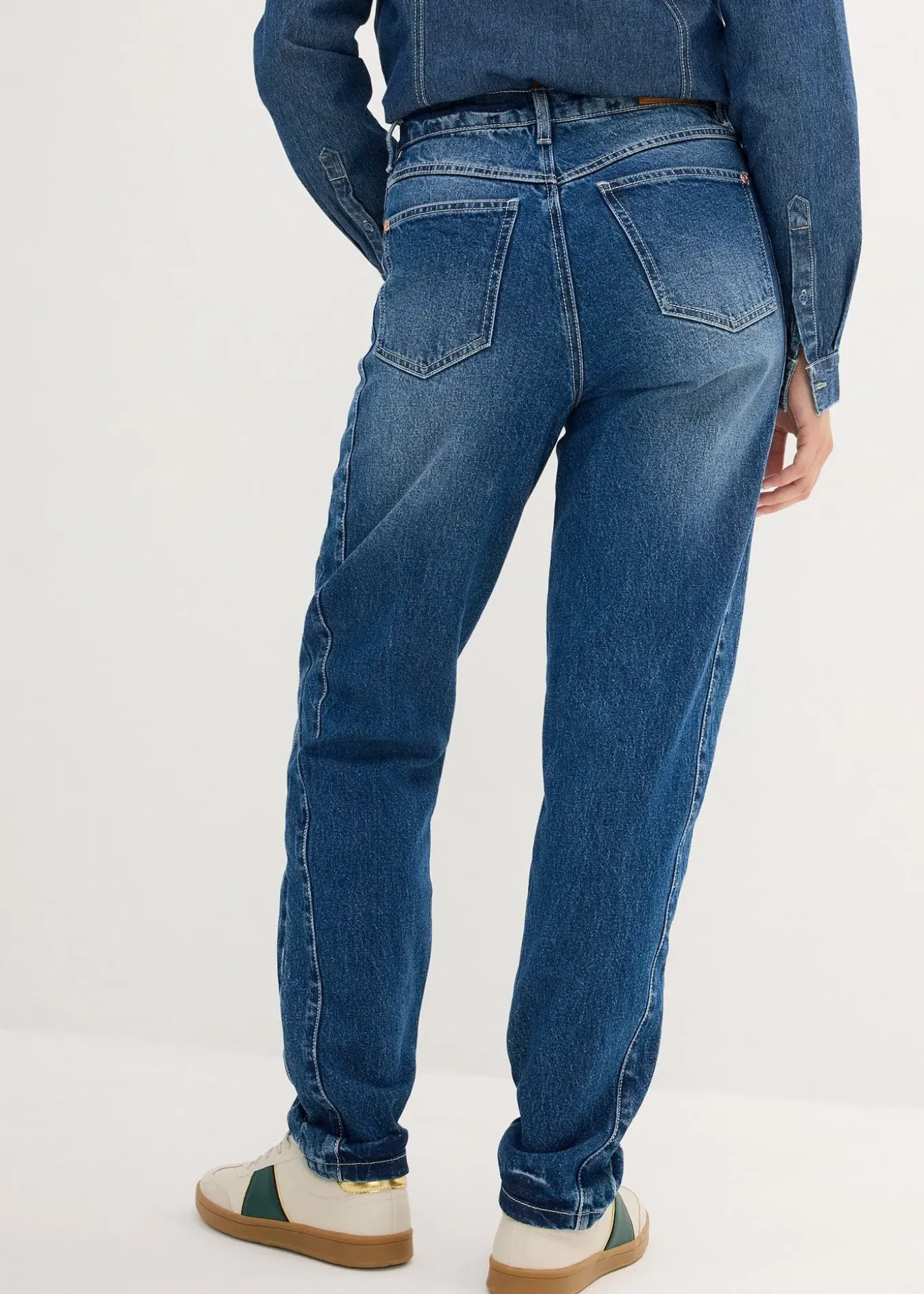 Jean mom, taille haute