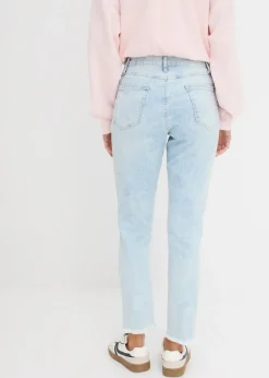 Jean Mom taille haute avec effets destroy