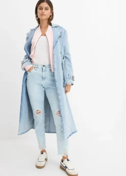 Jean Mom taille haute avec effets destroy