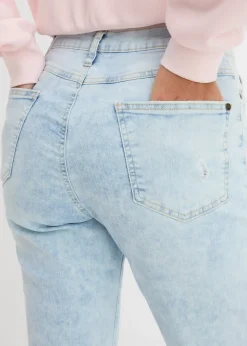 Jean Mom taille haute avec effets destroy