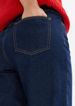 Jean mom taille haute, cropped