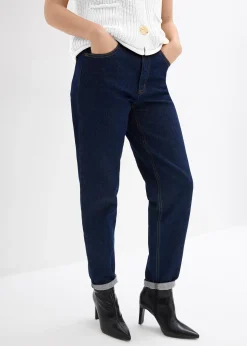 Jean mom taille haute, cropped