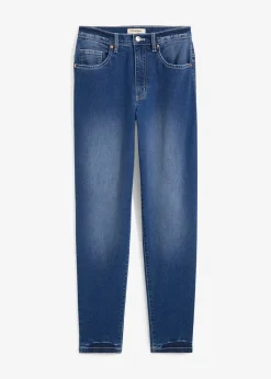 Jean mom taille haute, cropped