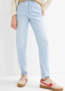 Jean mom taille haute, cropped