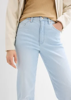 Jean mom taille haute, cropped