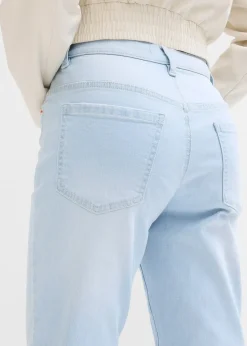 Jean mom taille haute, cropped