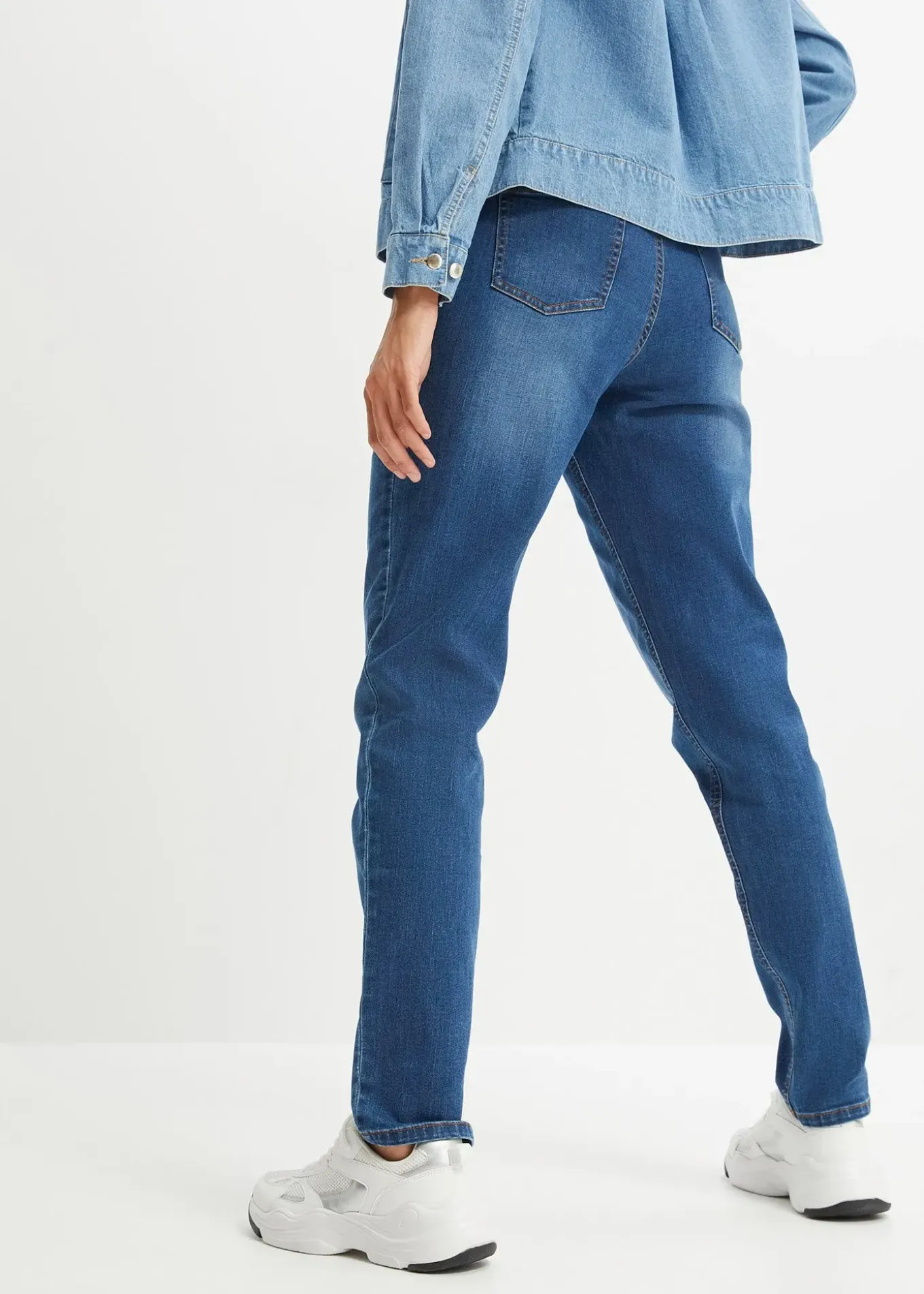 Jean mom taille haute, extensible