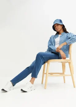 Jean mom taille haute, extensible