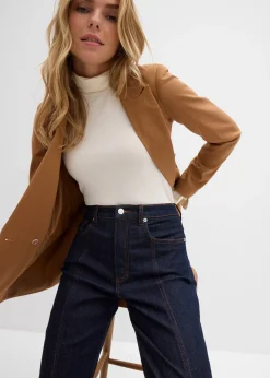 Jean mom taille haute, extensible