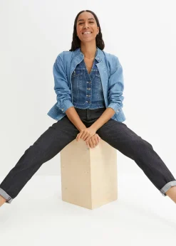 Jean mom taille haute, extensible