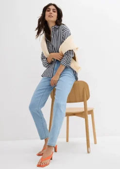 Jean mom taille haute, extensible