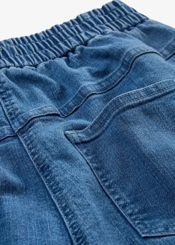 Jean mom, taille haute élastiquée