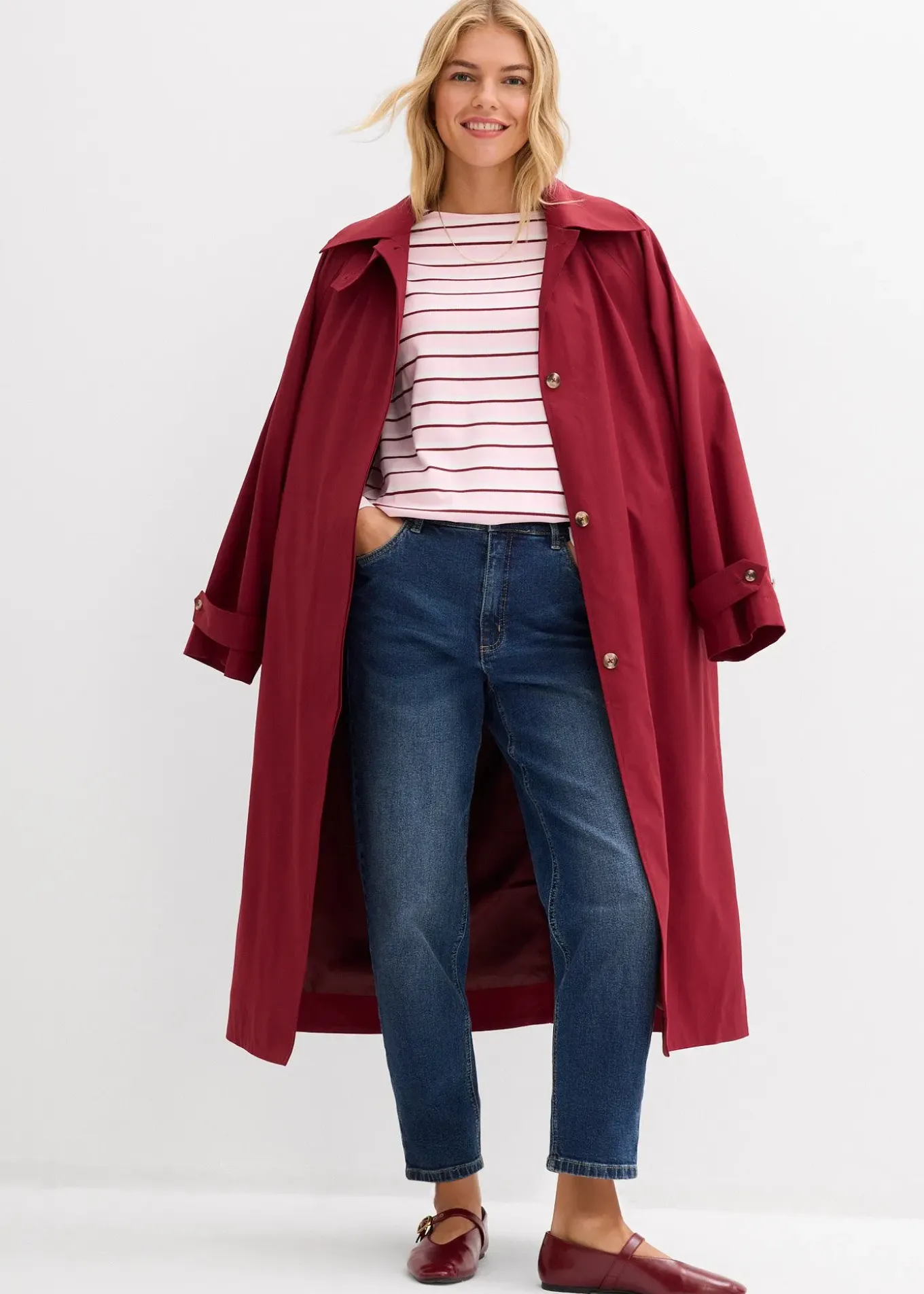 Jean mom taille haute, raccourci