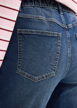 Jean mom taille haute, raccourci