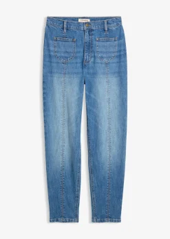 Jean mom taille haute, raccourci