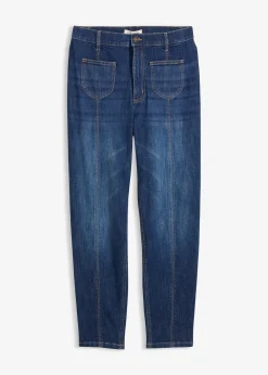 Jean mom taille haute, raccourci