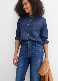 Jean mom taille haute, raccourci