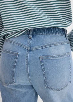 Jean mom taille haute, raccourci