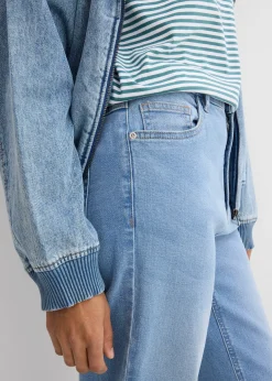 Jean mom taille haute, raccourci