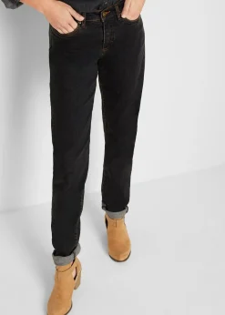 Jean Mom taille mi-haute, long