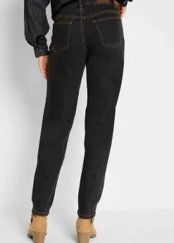 Jean Mom taille mi-haute, long