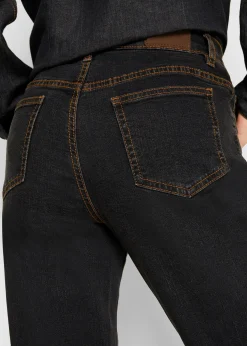 Jean Mom taille mi-haute, long