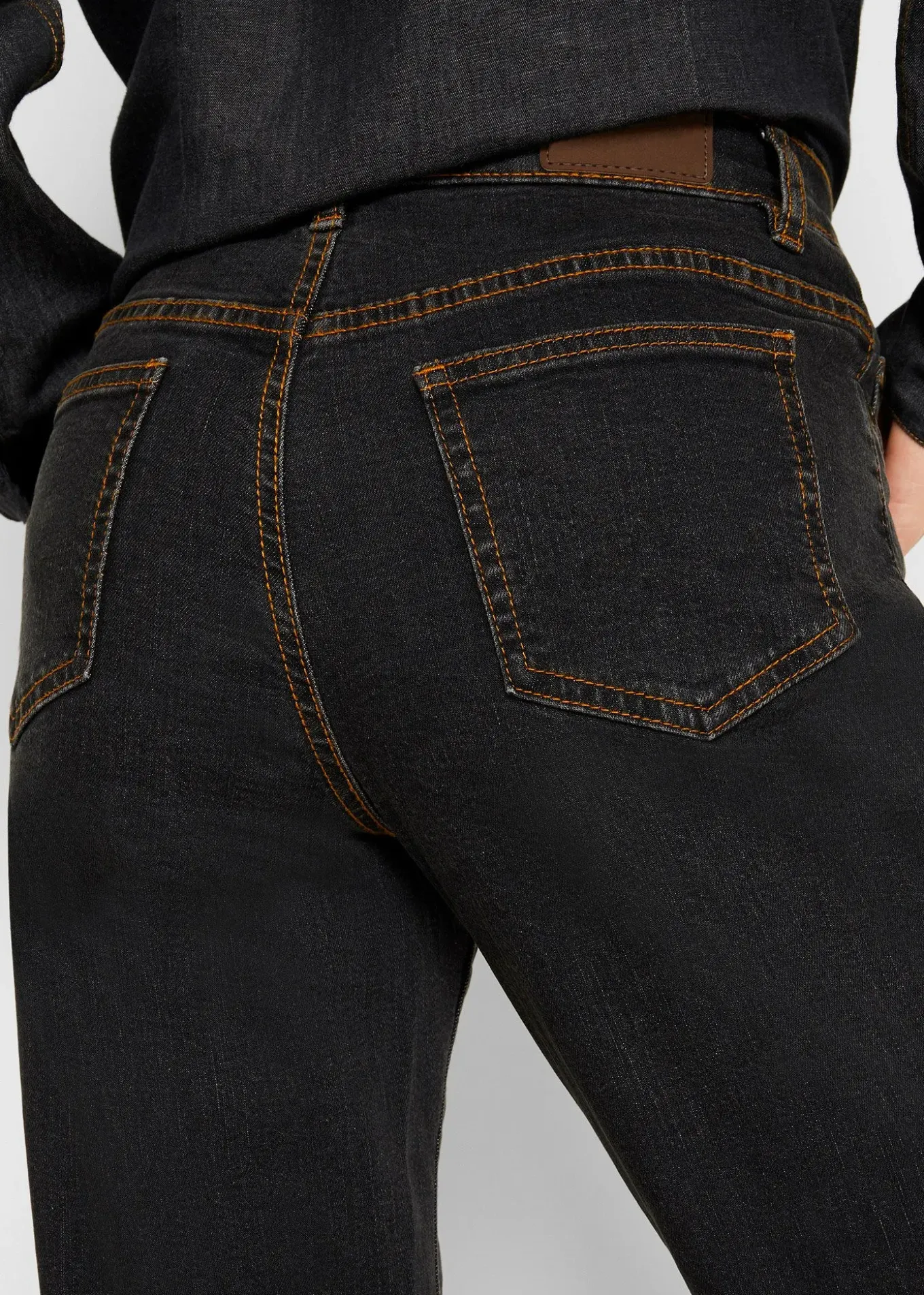 Jean Mom taille mi-haute, long