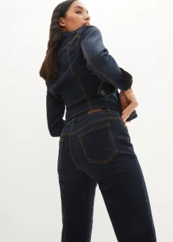 Jean Mom taille mi-haute, long