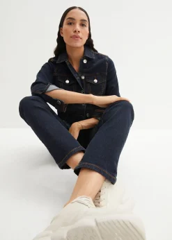 Jean Mom taille mi-haute, long