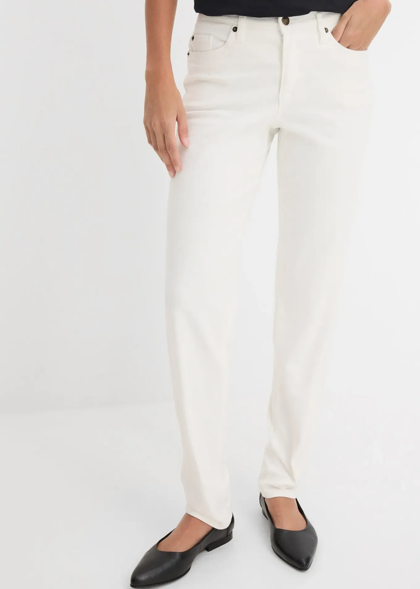 Jean Mom taille mi-haute, long