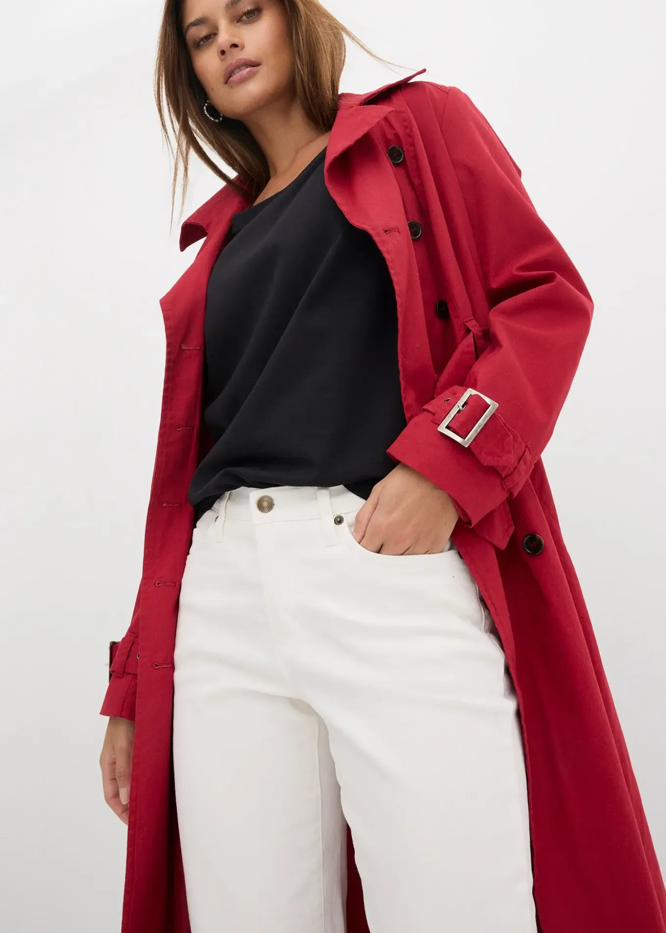 Jean Mom taille mi-haute, long