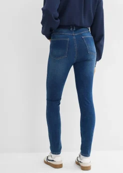 Jean skinny à taille haute et élastiquée