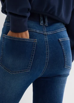 Jean skinny à taille haute et élastiquée