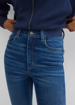 Jean skinny à taille haute et élastiquée