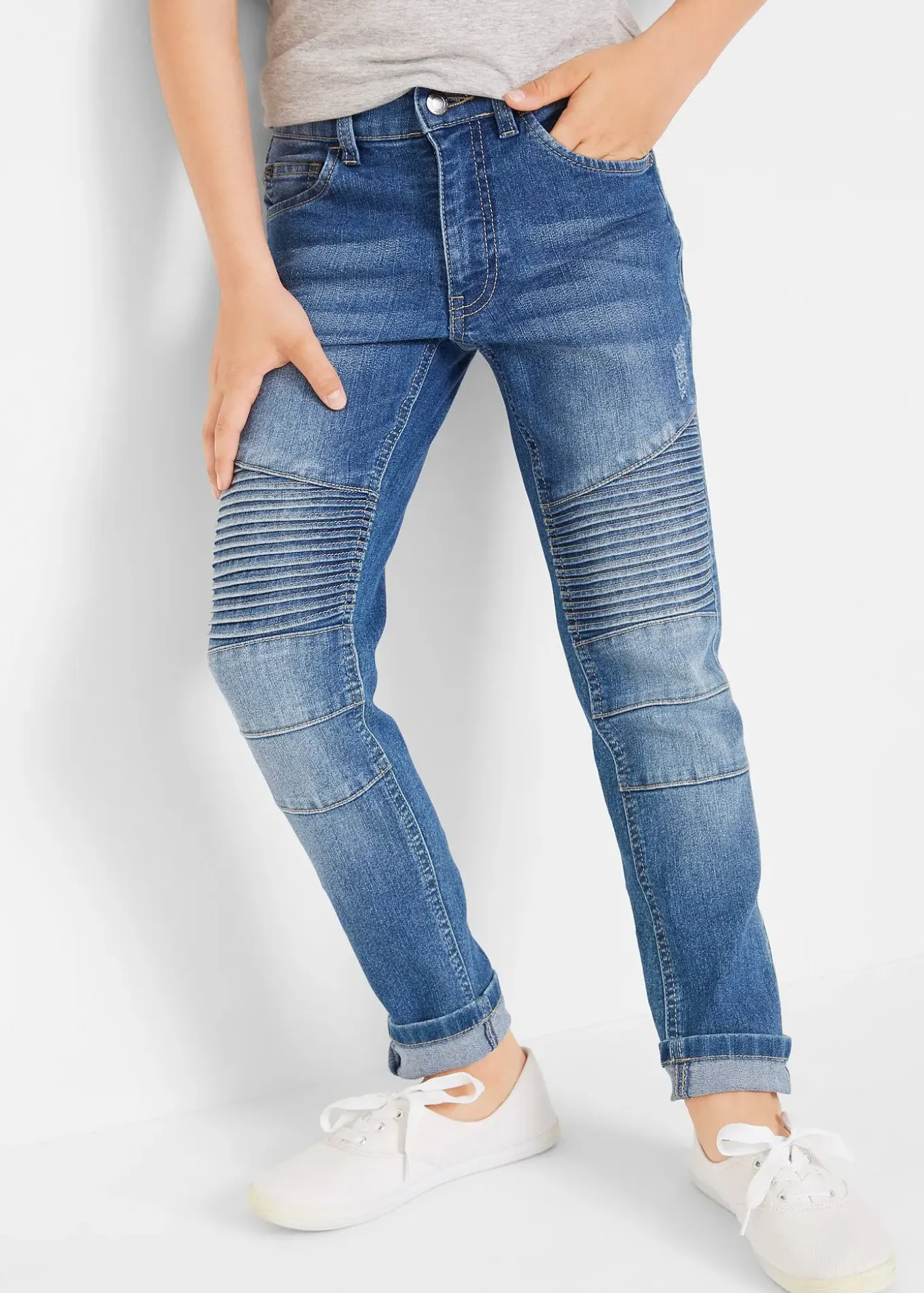 Jean skinny et extensible à taille réglable
