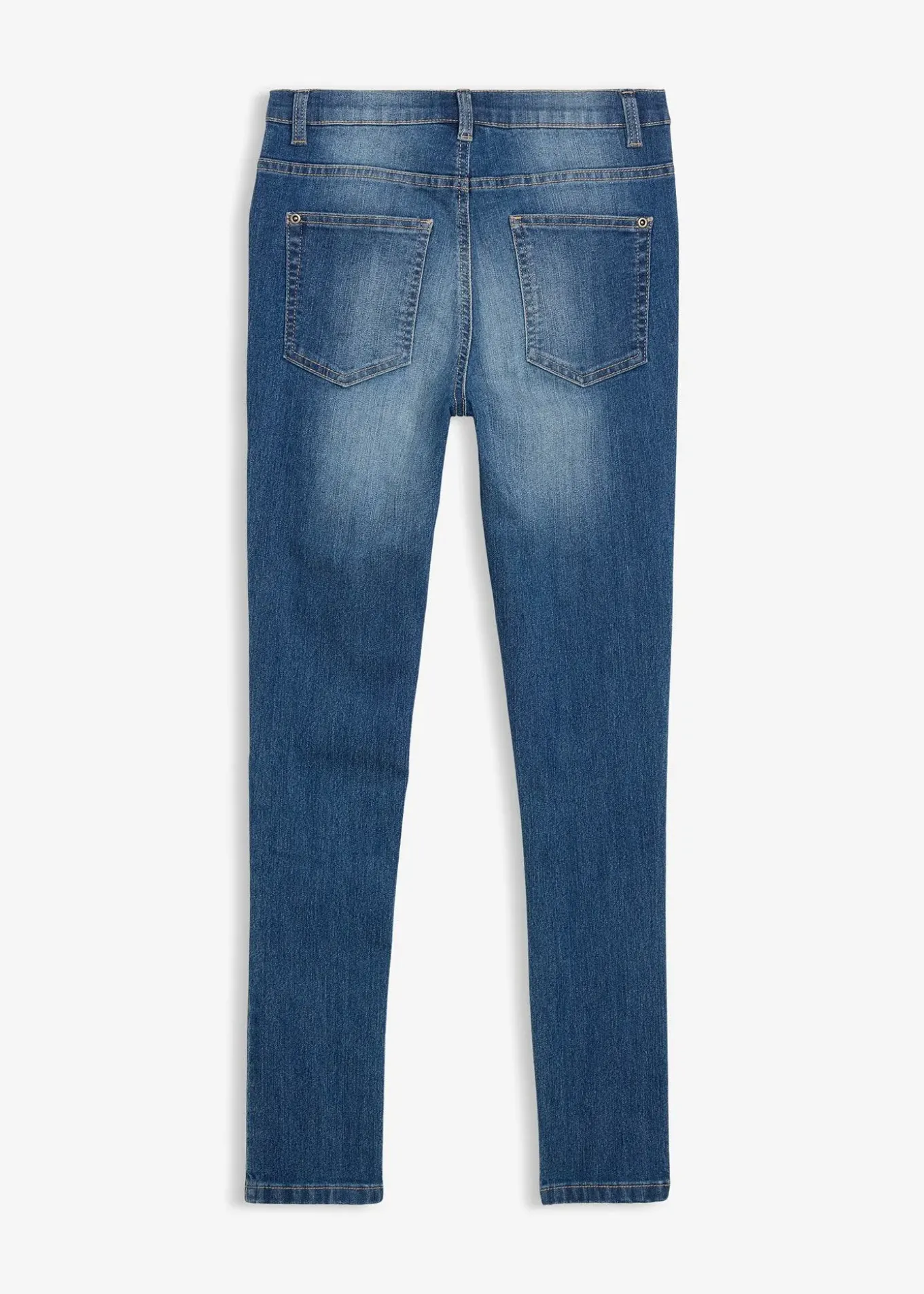 Jean skinny extensible à taille réglable, droit