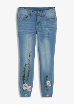 Jean skinny extensible à taille mi-haute