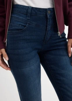 Jean skinny taille haute, cropped