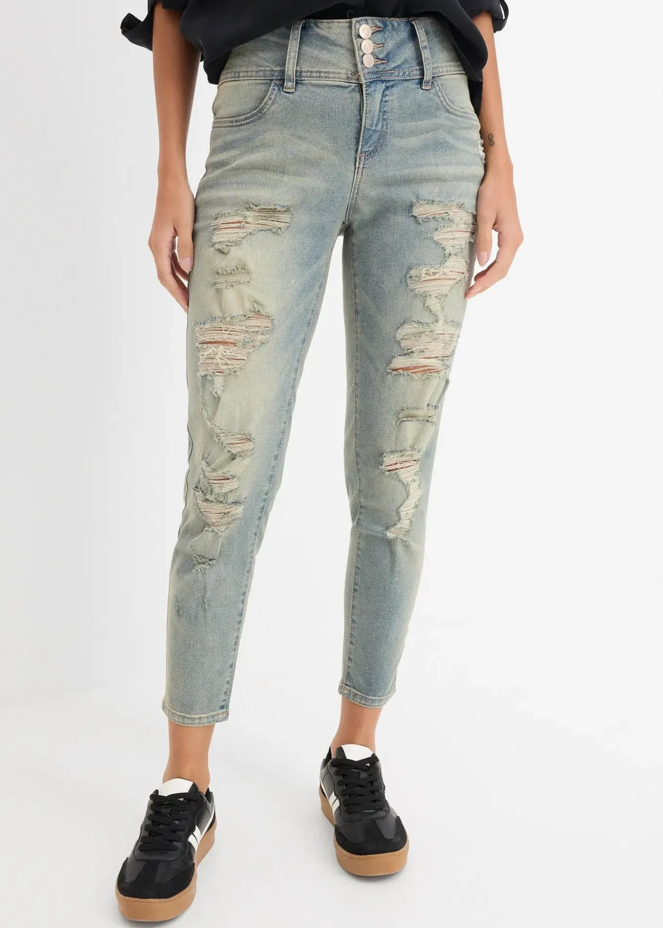 Jean skinny taille haute, extensible