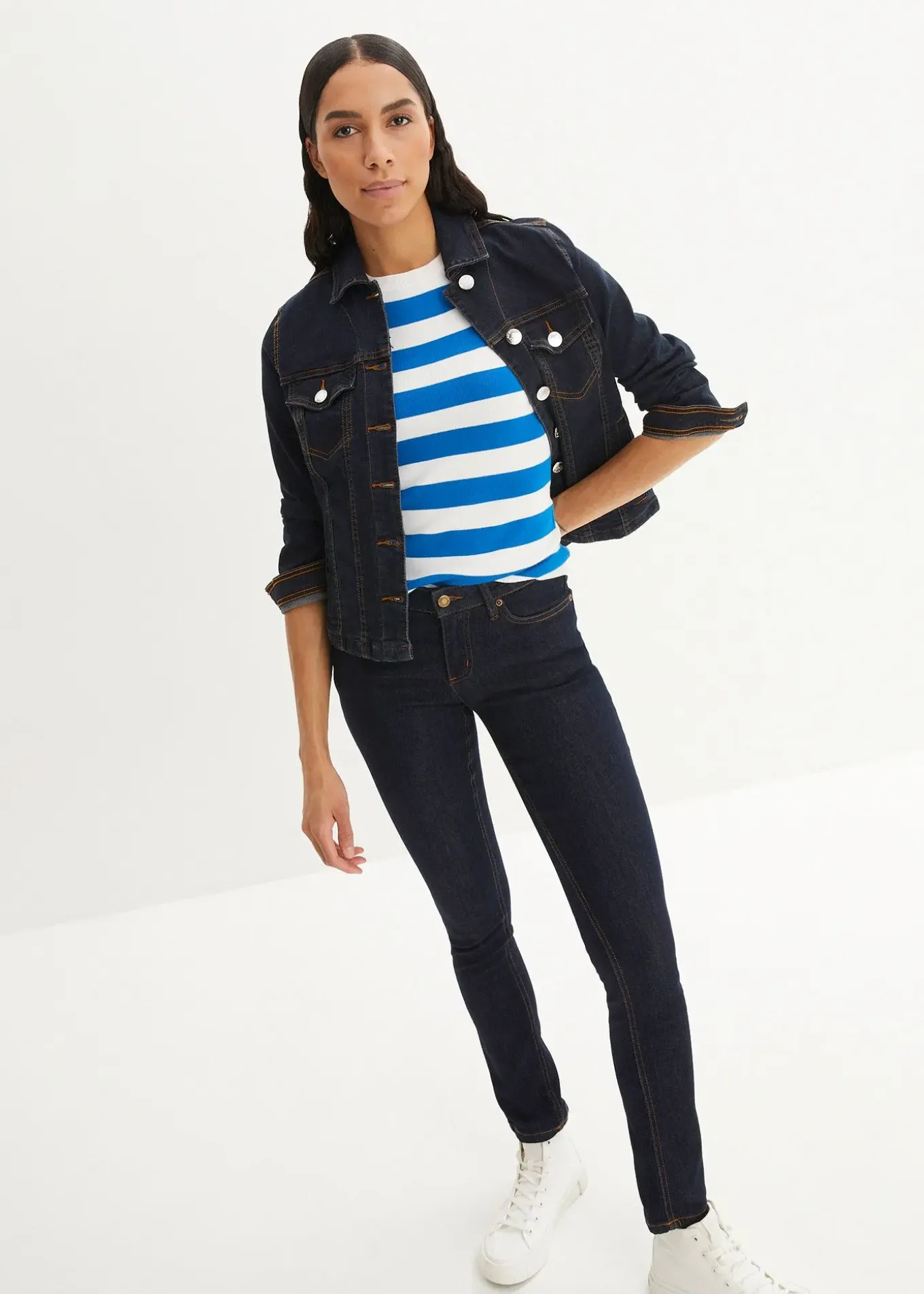 Jean skinny taille mi-haute, extensible