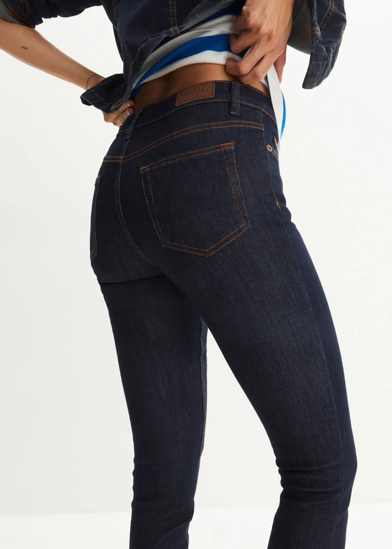Jean skinny taille mi-haute, extensible
