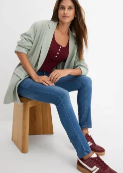 Jean skinny taille mi-haute, extensible