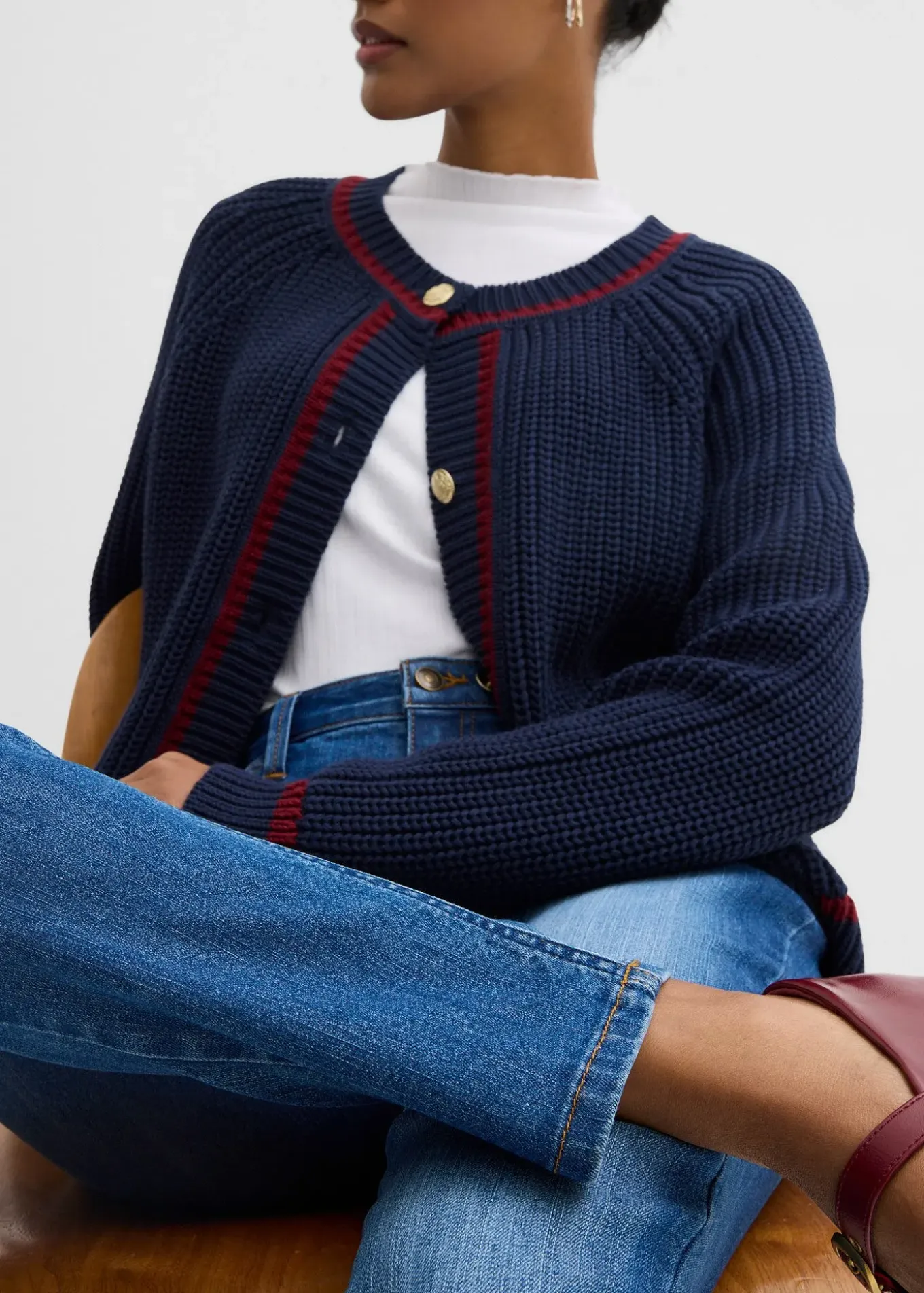 Jean skinny taille mi-haute, extensible