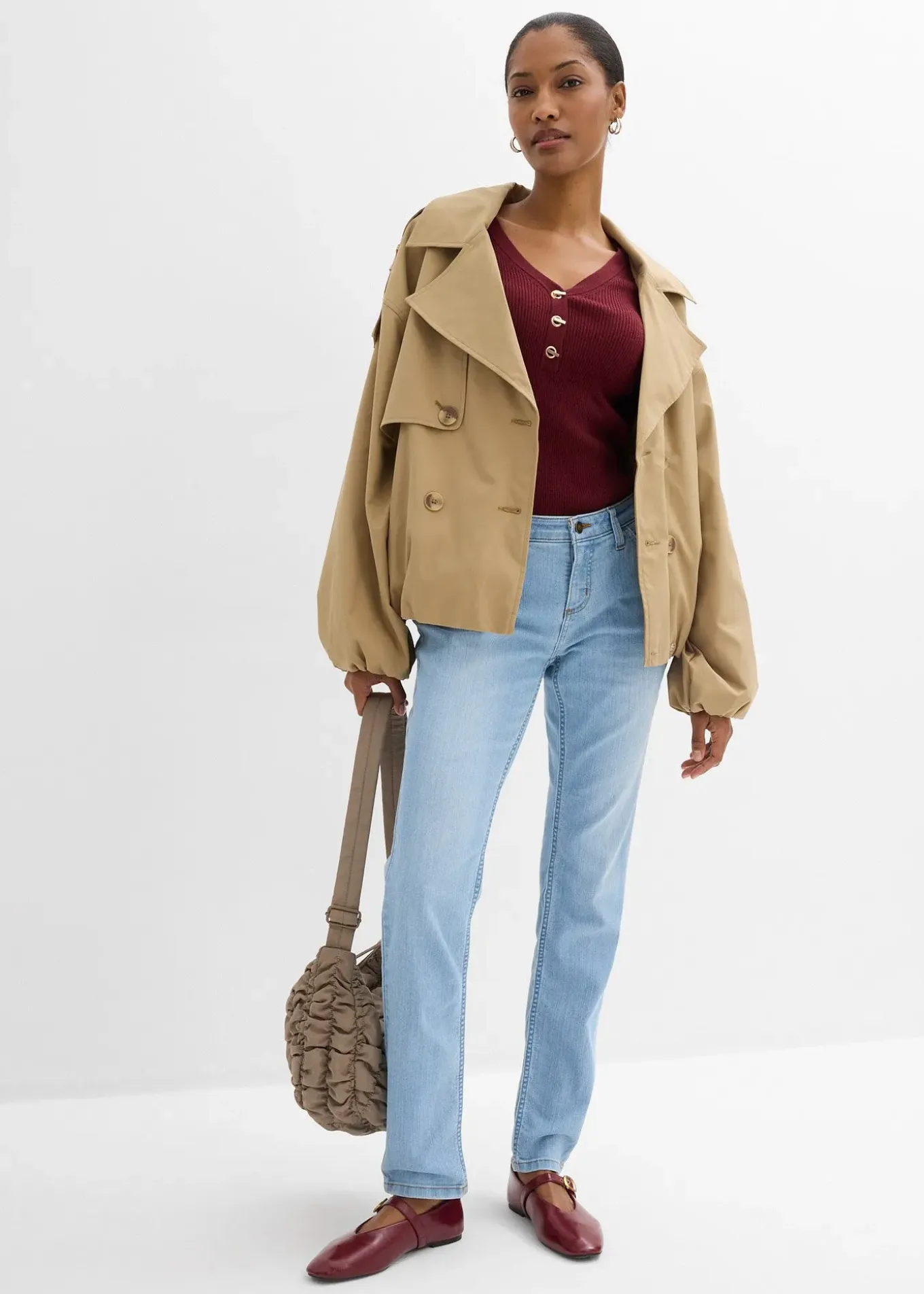 Jean skinny taille mi-haute, extensible