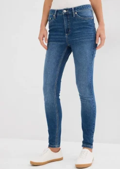 Jean skinny taille mi-haute, cropped